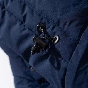 Chaqueta acolchada informal de invierno personalizada al por mayor con corte de cremallera diagonal y muy exigente en chaqueta de calidad superior para hombre - Product Image 3