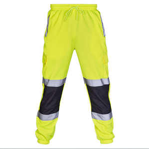 Pantalones DE TRABAJO DE SEGURIDAD duraderos, diseño de múltiples bolsillos con portaherramientas, poliéster resistente al desgaste para ropa de trabajo profesional - Product Image 1