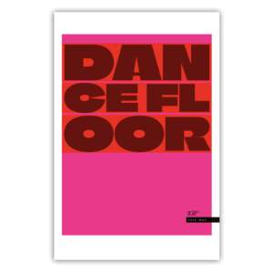 61x91,5 cm Dancefloor Typography <b>Poster</b> Durable Paper Wall Decor - Product Image 1