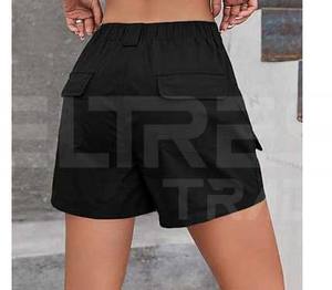 กางเกงคาร์โก้ของผู้หญิงกางเกงขาสั้นเอวกลางระบายอากาศได้ดีดีไซน์ทันสมัยสำหรับผู้หญิงขายส่ง - Product Image 4