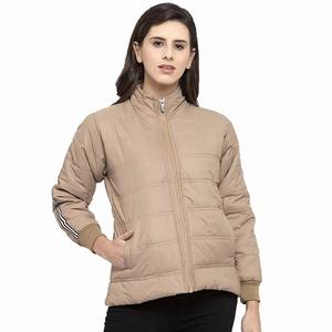 Vestes d'hiver longues pour femmes en gros, tissu en nylon avec rembourrage en coton, techniques d'impression, vestes matelassées pour femmes - Product Image 3