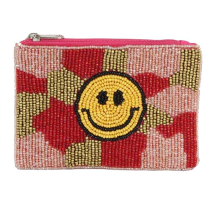Pochette à monnaie de broderie à la main de perles de graine de nouveau design élégant avec mini sac à fermeture éclair et multicolore avec choix personnalisé - Product Image 3