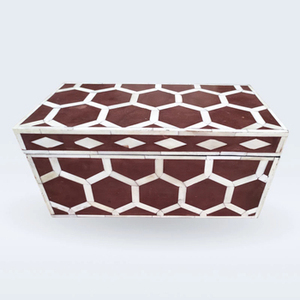 Joyero de nácar de diseño clásico, forma personalizada, fregona de madera, precio asequible, solución de almacenamiento elegante - Product Image 4