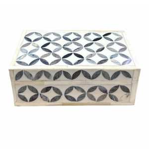 Hot Selling Rectangular Bone Inlay Jewelry <b>Box</b> Novelty Gifts Multi-Purpose Storage Decorative Organizer for <b>Keepsake</b> - Product Image 1