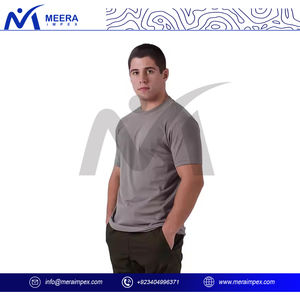 T-shirt à la mode pour hommes, haut respirant en coton à manches courtes et coupe ajustée, tendance 2025 - Product Image 3