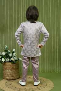 Elegante Sherwani de Seda para Niños, Traje Tradicional para Bodas y Fiestas - Product Image 3