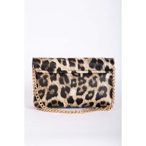 Bolso de Mano con Correa de Cadena con Estampado de Cocodrilo y Leopardo, Accesorio de Moda - Product Image 3