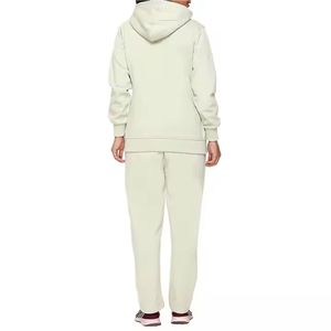 Survêtement de qualité supérieure 100% coton respirant multicolore pour femmes tenue deux pièces surdimensionnée unie pour femmes - Product Image 2