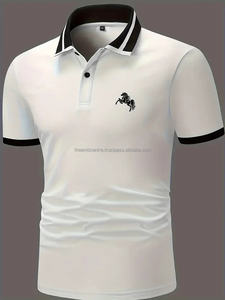 T-shirts pour hommes en coton avec logo personnalisé de qualité supérieure du Pakistan T-shirts lourds T-shirts polos, polos pour hommes - Product Image 4