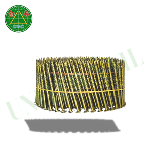 Alambre de acero de 2 ''Bobina intercalada Anillo de clavo Vástago Tornillo Tipo de vástago Precio de fábrica Directo de Vietnam para la fabricación de paletas - Product Image 2