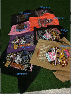 เสื้อยืดผู้ชายผ้าคอตตอนฟอกกรดสำหรับ100% เสื้อแนวสตรีทไซส์วินเทจพิมพ์ลายสไตล์ฮิปฮอปปรับแต่งโลโก้ได้ - Product Image 2