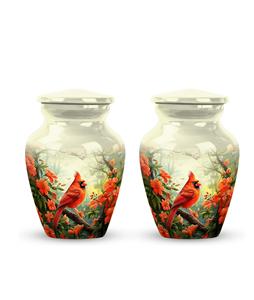Urnes cardinales rouges d'oiseaux pour cendres adultes urnes funéraires pour papa grande urne pour homme femme urne funéraire pour hommes adultes femmes taille personnalisée - Product Image 1