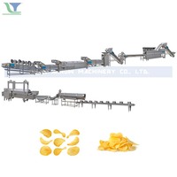 Nieuwe Automatische Chips Productielijn Machine Omvat Mixer En Friteuse Voor Het Maken Van Fruit En Graan Producten