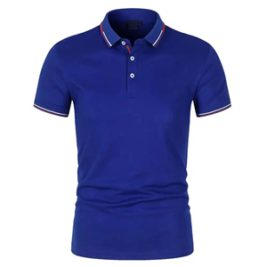 Polos de algodón para hombre, calidad y precio bajo, ropa de trabajo con logotipo personalizado, Polo de golf, manga corta, muestra gratis OEM - Product Image 1