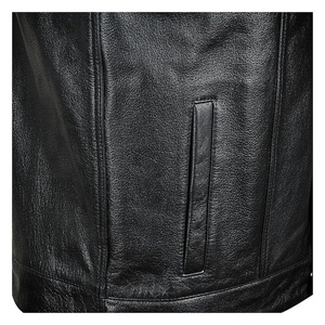Nouvelle arrivée taille personnalisée nouveau style gilet en cuir véritable pour hommes meilleur Design nouveau 2025 gilet en cuir à vendre fabriqué au Pakistan - Product Image 4