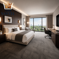 Ensemble complet de meubles pour chambre d'hôtel Vantel, design moderne sur mesure pour les projets d'hôtels, de resorts et d'appartements