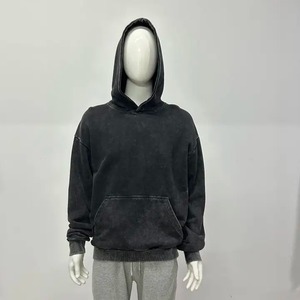 2025 nouveau 380 GSM lavage à l'acide pull à capuche Logo personnalisé imprimé OEM surdimensionné Streetwear sweat pour hommes vêtements d'hiver - Product Image 2