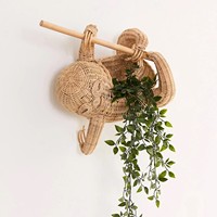 Pot de plantes en rotin tressé à la main pour jardin et maison
