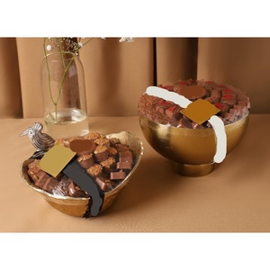 Tazón de Chocolate de forma redonda de Metal plateado de la mejor calidad, tazón dulce decorativo para boda, mesa decorativa, dátiles y cuencos de Chocolate - Product Image 4