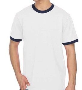 Camisas personalizadas para hombres y mujeres, camisetas unisex estilo personalizado algodón poliéster Ringer - Product Image 3