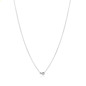 Collier à breloque artisanal moderne en forme de boule unie, fiançailles et mariage, bijoux en argent sterling 925 faits à la main en Turquie pour femmes - Product Image 5