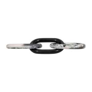 Cadena de eslabones de resina para decoración de pared, cadena de pared transparente con hebilla, cadena cubana de plástico acrílico para decoración de pared, joyería DIY - Product Image 1