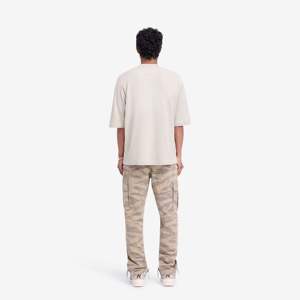 Pantalones Cargo informales para hombre Dawn Sandstone Khaki Stylish Baggy Fit con almacenamiento funcional - Product Image 4