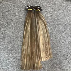 Extensiones de cabello humano de doble trama, máquina de pelo Remy vietnamita con cutícula alineada, nuevo diseño, fábrica al por mayor, 2023 - Product Image 4