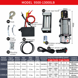 10000 Lb <strong>Electric</strong> <strong>Winch</strong> <strong>12V</strong> ATV Truck Trailer Boat Pound 2 Ton - Product Image 6