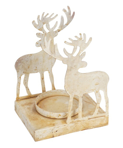 Rust Última forma Aspecto natural Hoja de hierro y diseño de hojas Portavelas Hecho a mano Decoración al aire libre e interior - Product Image 6