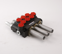 Vanne de commande directionnelle P40, vanne de commande hydraulique à joystick avec joystick et câble de commande à distance