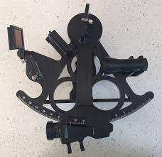 Vintage style marin vieux style marin marin vieux style marin laiton massif Sextant avec boîte cadeau en verre en bois - Product Image 5