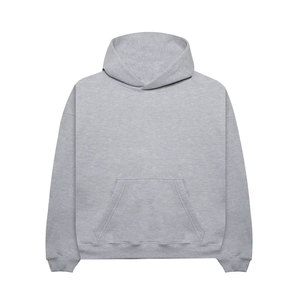 Sudadera al por Mayor de 440 GSM, 100% Algodón, Gruesa, Lisa, para Hombre, Estilo Vintage Desgastado con Lavado Ácido, Sudadera con Capucha Extra Grande - Product Image 1