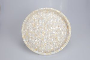 Plateau de service fait main antique moderne de luxe d'incrustation de nacre pour la maison - Product Image 3