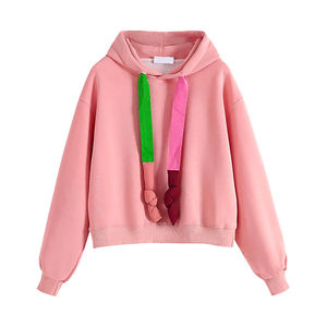 Sudadera con Capucha Extra Grande de Manga Larga para Mujer, de la Mejor Calidad, Personalizada, Deportiva, de Invierno, Cómoda, de Punto, Estampada, Informal - Product Image 3