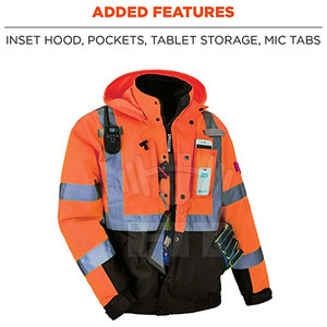 La chaqueta de seguridad reflectante de alta visibilidad para hombre más vendida, diseño personalizado, ropa de trabajo de invierno, fabricación de alta calidad a prueba de agua - Product Image 6