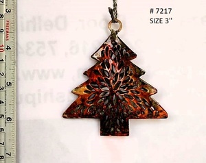 Ornement suspendu d'arbre de Noël de forme ronde accessoires décoratifs de fête pour les décorations de vacances - Product Image 2