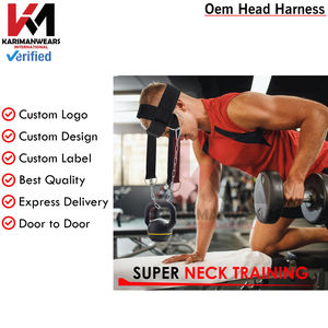 Premium Neck Harness Weight Lifting <b>Training</b> Adjustable Neoprene Strap with Steel Chain Neck Strengthening <b>Head</b> Neck Workout - Product Image 6