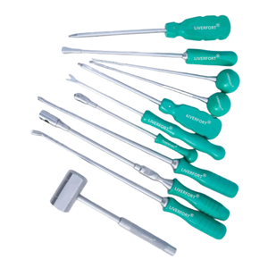 ชุดเครื่องมือผ่าตัดทางการแพทย์กระดูกและข้อเข่าชุดเครื่องมือผ่าตัดทางการแพทย์ทางการแพทย์ทางการแพทย์ทำจากสเตนเลสสตีลมีเครื่องหมาย CE จำนวน11ชิ้น - Product Image 3