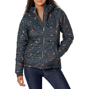 Veste coupe-vent pour femme respirante en softshell matelassé tricoté imperméable écologique pour la randonnée en plein air - Product Image 2