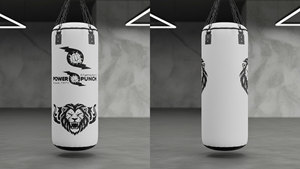 Sac de frappe en cuir robuste de 25 kg pour la boxe, le sanda et les arts martiaux, avec fermeture éclair et remplissage de sable - Product Image 2