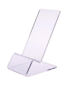 Acrylic Mobile <b>Phone</b> <b>Stand</b> Clear Freestanding Display Holder <b>For</b> Retail Store Department Store Use - Product Image 1