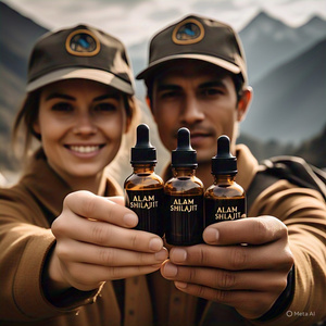 100% Suplementos líquidos orales naturales puros de Shilajit del Himalaya con cuentagotas de dosificación Suplementos herbales de ácido fúlvico secado al sol - Product Image 4