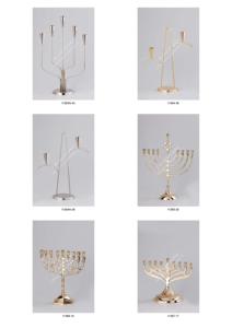 Chandelier à 7 bras en laiton de qualité supérieure, centre de table de mariage, support de menorah décoratif pour usage domestique - Product Image 3