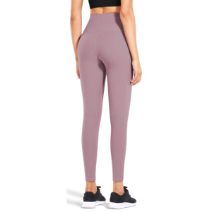 Leggings de yoga personnalisés à taille haute, longueur intégrale, en spandex/polyester, extensibles dans quatre directions, séchage rapide, respirants, pour la salle de sport et la remise en forme - Product Image 4