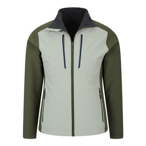 Veste softshell à deux poches zippées pour hommes de qualité supérieure personnalisée Veste softshell à manches longues élégante pour hommes - Product Image 1