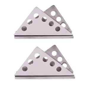 Porta Servilletas Moderno de Acero Inoxidable con Diseño Triangular, Organizador de Mesa Duradero y Estable para Bares, Restaurantes, Hoteles y Hogar - Product Image 1