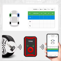 多合一蓝牙TPMS编程工具包 | 1个编程器 + 4个通用传感器 | 双频 | 适合市场上的98% 汽车