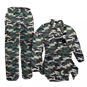 Col en V vert numérique Camo Taekwondo karaté Gi uniforme équipe démo ensemble d'arts martiaux - Product Image 1