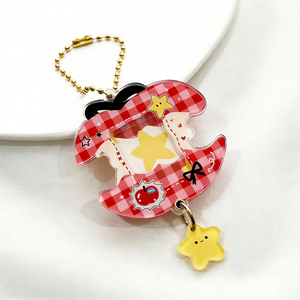 Porte-clés en plastique personnalisé <span class=keywords><strong>avec</strong></span> logo <span class=keywords><strong>photo</strong></span>, cadeau promotionnel, porte-clés en acrylique pour animal de compagnie, porte-clés pour sac - Product Image 2